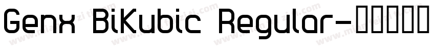 Genx BiKubic Regular字体转换